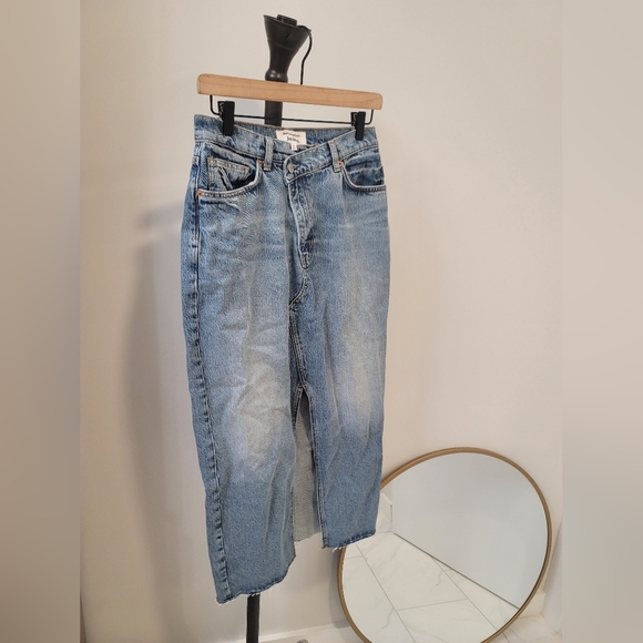 Reformation Dresses & Skirts - Reformation Nila Long Denim Skirt Denim- Size 28